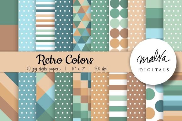Download Retro Colors Geometric Patterns - Geometric patterns Collection