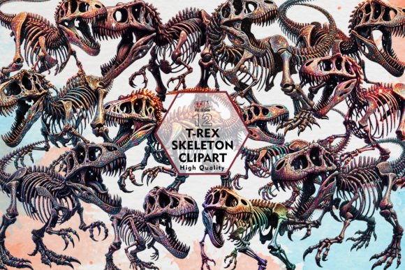 Download T-rex Skeleton Clipart PNG Graphics - Skeleton clipart Collection