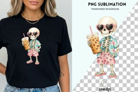 Download Tropical Goth Skeleton Clipart PNG - Skeleton clipart Collection