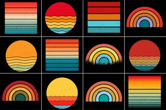 Download Grunge Sunset Retro Background - Grunge Collection