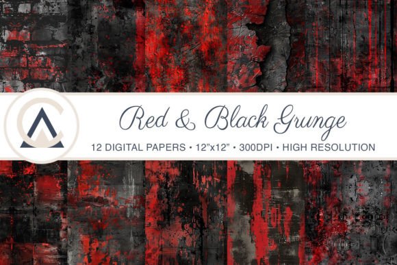 Download Seamless Red Black Grunge Backgrounds - Grunge Collection