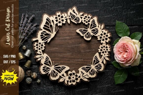 Download Leaf Wreath Frame Laser Cut Svg Cutting - Frame Collection