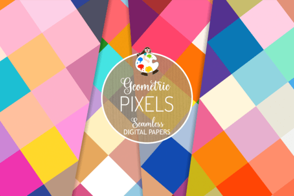 Download Pixels - Seamless Geometric Patterns - Geometric patterns Collection