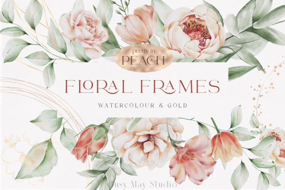 Download Flowers Rose Gold Geometric Frames PNG - Frame Collection