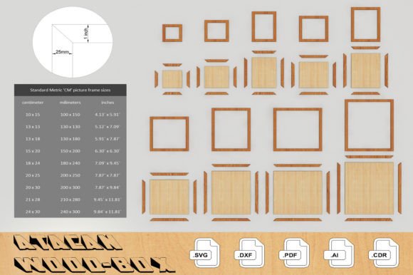 Download Standart Metric Sizes Pic Frame Bundle - Frame Collection