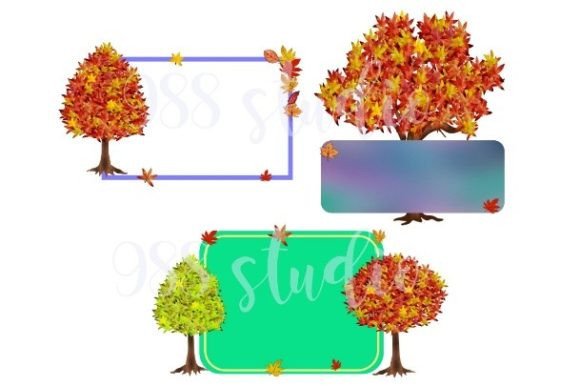 Download Fall Tree Frame Png Botanical Background - Frame Collection