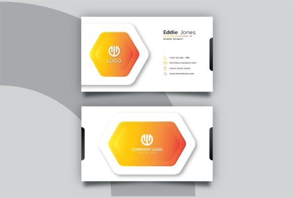 Download Modern White &amp; Orange Business Card - Orange Collection