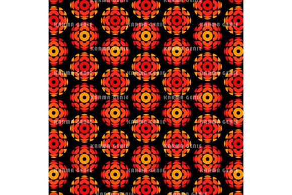 Download Orange Circles 1970s Retro Background - Orange Collection
