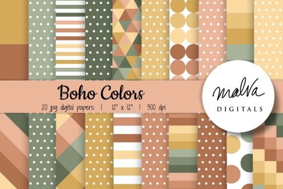Download Fall Boho Colors Geometric Patterns - Geometric patterns Collection
