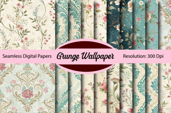 Download Grunge Wallpaper Seamless Digital Paper - Grunge Collection