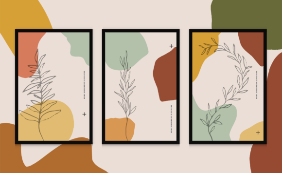 Download Minimalist Fluid Botanical Background - Botanical background Collection