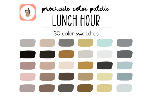 Download Lunch Hour Boho Vibes Procreate Palette - Premium Resources