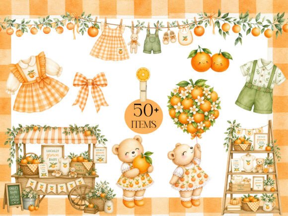 Download Watercolor Orange Market Clipart - Orange Collection