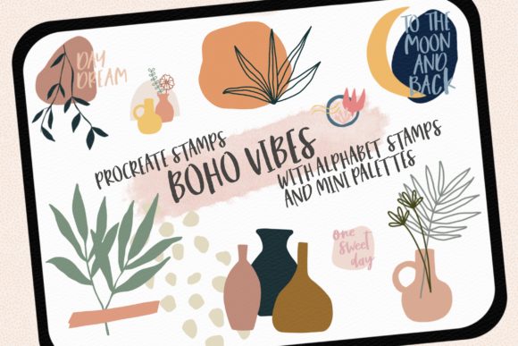 Download Procreate Stamps Boho Vibes - Premium Bundle