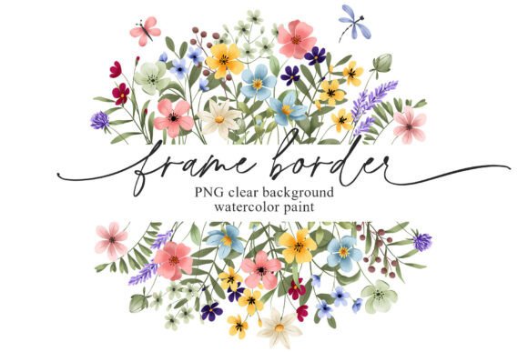 Download Flowers Frame Border Banner, Digital PNG - Frame Collection