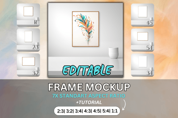 Download Frame Mockup PSD Template Standart Ratio - Frame Collection